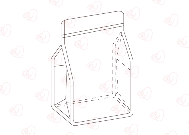 플랫 바텀 파우치 백 모델