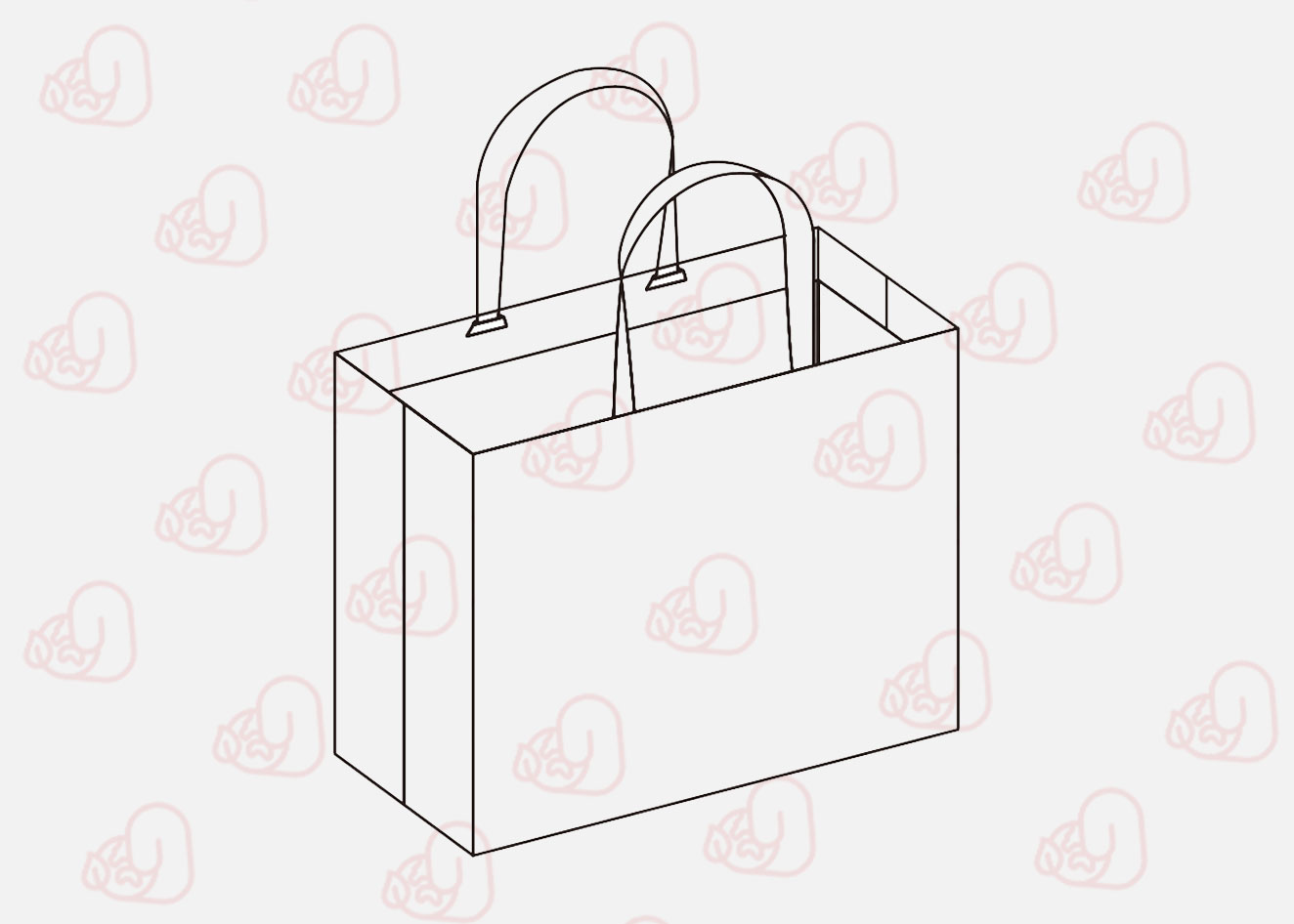 주름없는 럭셔리 종이가방