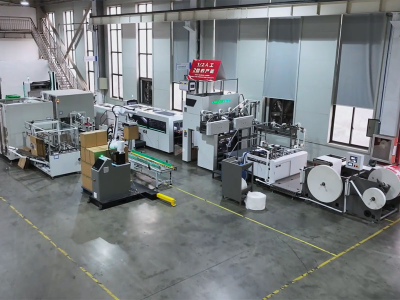 OYANG Machinery Smart17 260S AIA 지능형 자동화 종이 봉지 생산 쇼핑 종이 봉지 기계 만들기 